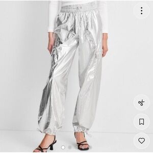 a new day Metallic Silver Joggers